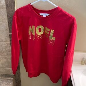 Ladies Celebrate Together Sweatshirt “NOEL” Sz M